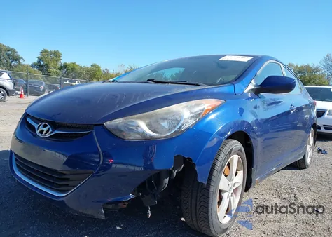 2013 Hyundai Elantra Gls из США, поврежденный, VIN KMHDH4AE9DU536077